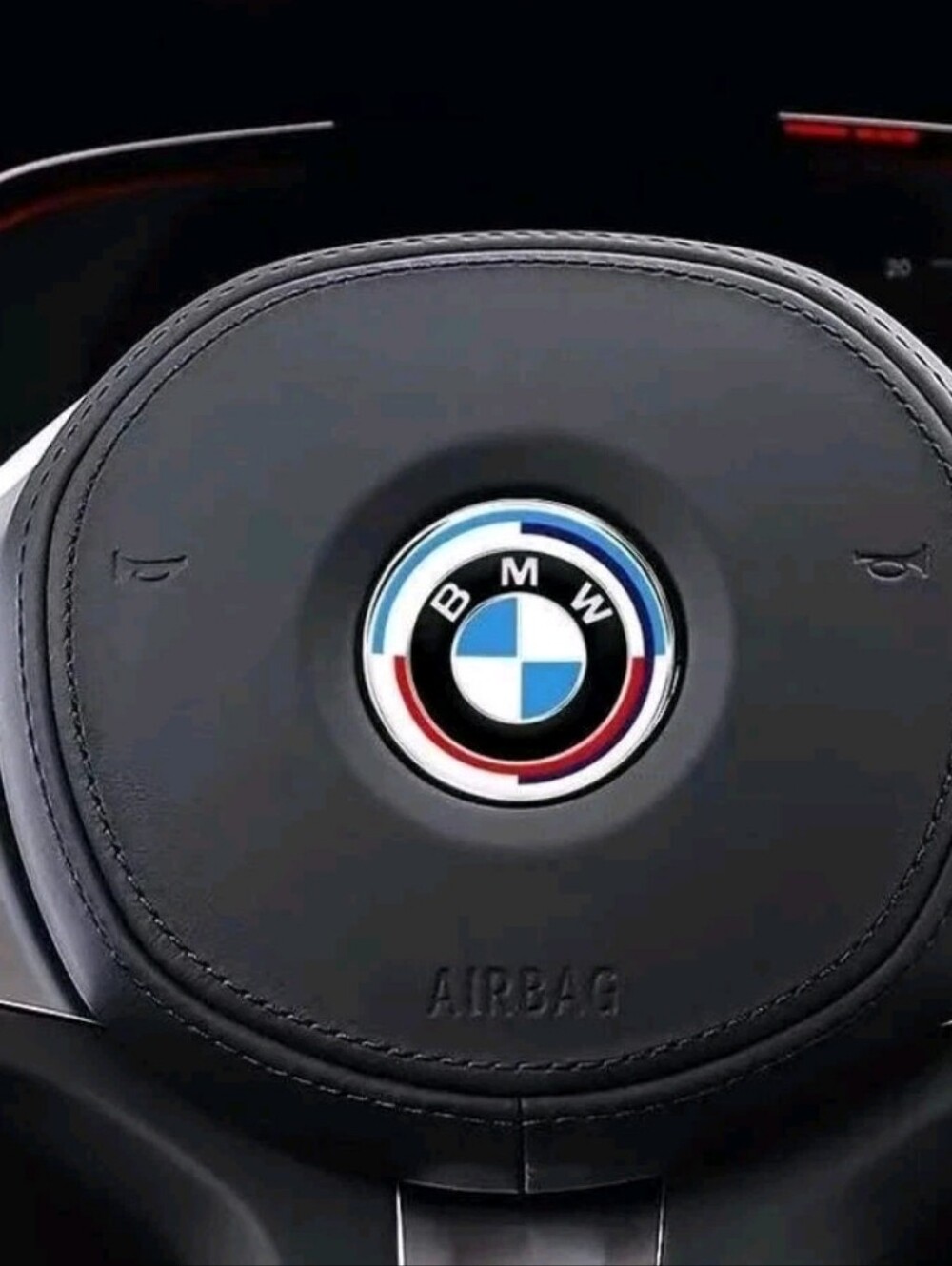 BMW 45mm Steering Wheel Emblem Logo  Insert Adhesive back